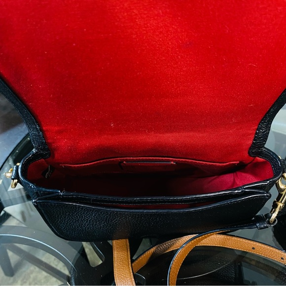 Coach Horse and Carriage Saddle Crossbody Bag C4058 Black Leather - Picture 9 of 11